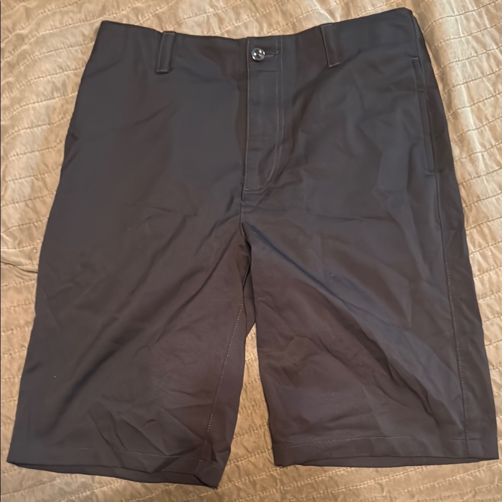 Class Club Black Flat Front Shorts